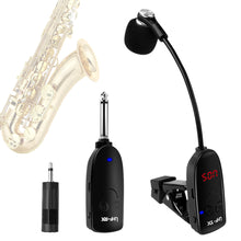 Load image into Gallery viewer, Wireless Microphone Sax Trumpet Trombone Special Instrument Pickup Amplifier for Professional Recording Performance Outdoor Performa