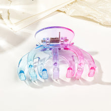 Load image into Gallery viewer, Colourful Gradient Transparent Hairpin Square Pumpkin Butterfly Hair Claw Clip Simple Versatile Headwear Hair Clip Hair Accessory