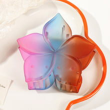 Load image into Gallery viewer, Gradient Matte Five-leaf Flower Hair Grabbing Clip Simple Stylish Hairpin Hair Claw Clip Headwear Hair Accessory for Women