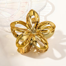 Load image into Gallery viewer, Hollow Frangipani Hairpin Imitation Metal Updo Hair Clip Fashionable Versatile Headwear Hair Claw Clip Hair Accessory