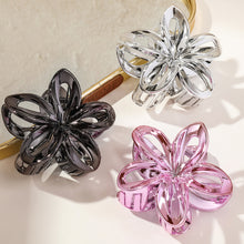 Load image into Gallery viewer, Hollow Frangipani Hairpin Imitation Metal Updo Hair Clip Fashionable Versatile Headwear Hair Claw Clip Hair Accessory