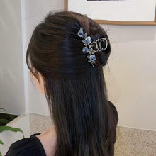 Load image into Gallery viewer, Alloy Camellia Hairpin Elegant Temperamental Updo Hair Claw Clip Durable Headwear Hair Clip Hair Accessory for Women