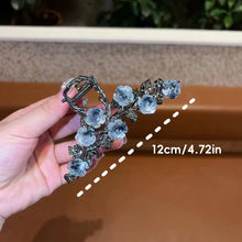 Load image into Gallery viewer, Alloy Camellia Hairpin Elegant Temperamental Updo Hair Claw Clip Durable Headwear Hair Clip Hair Accessory for Women