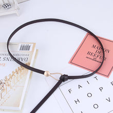 Load image into Gallery viewer, Simple Alloy Buckle Knot Waistband Temperamental Stylish Adjustable Artificial Leather Belt Waist Decoration Belt for Women