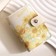 Load image into Gallery viewer, Vintage Painting Card Bag PU Leather Large Capacity Compact Portable Bus Card Credit Card Bank Card Holder Wallet for Women