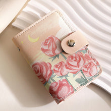 Load image into Gallery viewer, Vintage Painting Card Bag PU Leather Large Capacity Compact Portable Bus Card Credit Card Bank Card Holder Wallet for Women