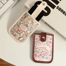 Load image into Gallery viewer, Creative Cartoon Flower Pull Card Bag Retro Fashionable Compact Portable Certificate Storage Bag Credit Card Bank Card Holder
