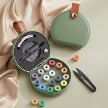 Load image into Gallery viewer, Multifunctional Sewing Kit Practical Portable Needle Thread Box Leather Storage Box Household DIY Handmade Sewing Tool Set