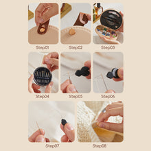 Load image into Gallery viewer, Multifunctional Sewing Kit Practical Portable Needle Thread Box Leather Storage Box Household DIY Handmade Sewing Tool Set