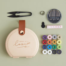 Load image into Gallery viewer, Multifunctional Sewing Kit Practical Portable Needle Thread Box Leather Storage Box Household DIY Handmade Sewing Tool Set