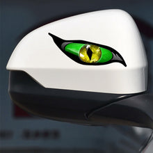 Load image into Gallery viewer, 2PCS 3D Stereo Motorcycle Reflective Cat's Eyes Sticker Rearview Mirror Decal for Motorbike Auto Decoration Stickers
