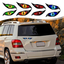 Load image into Gallery viewer, 2PCS 3D Stereo Motorcycle Reflective Cat's Eyes Sticker Rearview Mirror Decal for Motorbike Auto Decoration Stickers