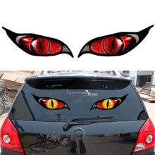 Load image into Gallery viewer, 2PCS 3D Stereo Motorcycle Reflective Cat's Eyes Sticker Rearview Mirror Decal for Motorbike Auto Decoration Stickers