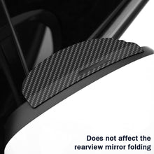 Load image into Gallery viewer, 2Pcs Carbon Fibre Car Rear View Mirror Rain Cover Sun Visor Eyebrow Side View Mirror Rain Guard Auto Protection