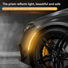 Load image into Gallery viewer, 2Pcs Reflective Car Wheel Arches Safety Warning Sticker Mark Car Stickers Tape Reflective Strips Exterior Accessories