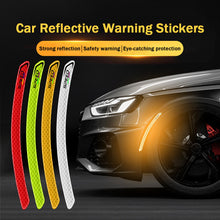 Load image into Gallery viewer, 2Pcs Reflective Car Wheel Arches Safety Warning Sticker Mark Car Stickers Tape Reflective Strips Exterior Accessories