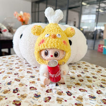 Load image into Gallery viewer, V1 V2 V3 Labubu Doll's Clothes The Monster Chicken Leg Hat Outfit Accessories Clothing DIY Kids Gift