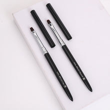Load image into Gallery viewer, Nail Art Liner French Stripe Brush Soft Nail Art Metal Penholder Gel Brushes Painting Drawing Manicure Pen Tools
