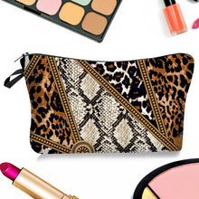 Load image into Gallery viewer, Leopard Print Animal Print Makeup Bag Women's Multifunctional Hand-held Bag Toiletry Bag Portable Storage Bag