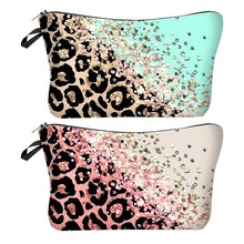 Load image into Gallery viewer, Leopard Print Animal Print Makeup Bag Women's Multifunctional Hand-held Bag Toiletry Bag Portable Storage Bag