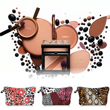 Load image into Gallery viewer, Leopard Print Animal Print Makeup Bag Women's Multifunctional Hand-held Bag Toiletry Bag Portable Storage Bag