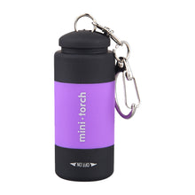 Load image into Gallery viewer, Mini USB Rechargeable Flashlight Keychain Small Flashlight LED Strong Outdoor Camping Waterproof Gift Flashlight