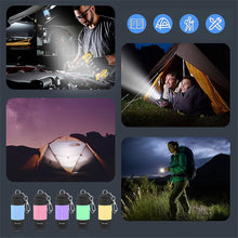 Load image into Gallery viewer, Mini USB Rechargeable Flashlight Keychain Small Flashlight LED Strong Outdoor Camping Waterproof Gift Flashlight