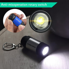 Load image into Gallery viewer, Mini USB Rechargeable Flashlight Keychain Small Flashlight LED Strong Outdoor Camping Waterproof Gift Flashlight