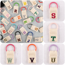 Load image into Gallery viewer, Macaron Color 26 English Letter Hanger with DIY Initial Name Keychain Luggage Bag Pendant
