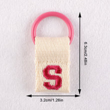 Load image into Gallery viewer, Macaron Color 26 English Letter Hanger with DIY Initial Name Keychain Luggage Bag Pendant