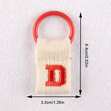 Load image into Gallery viewer, Macaron Color 26 English Letter Hanger with DIY Initial Name Keychain Luggage Bag Pendant