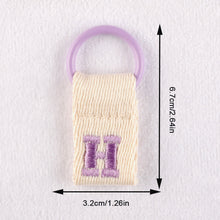 Load image into Gallery viewer, Macaron Color 26 English Letter Hanger with DIY Initial Name Keychain Luggage Bag Pendant
