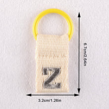 Load image into Gallery viewer, Macaron Color 26 English Letter Hanger with DIY Initial Name Keychain Luggage Bag Pendant