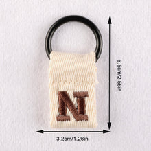 Load image into Gallery viewer, Macaron Color 26 English Letter Hanger with DIY Initial Name Keychain Luggage Bag Pendant