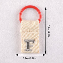 Load image into Gallery viewer, Macaron Color 26 English Letter Hanger with DIY Initial Name Keychain Luggage Bag Pendant