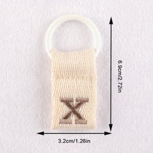 Load image into Gallery viewer, Macaron Color 26 English Letter Hanger with DIY Initial Name Keychain Luggage Bag Pendant