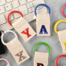Load image into Gallery viewer, Macaron Color 26 English Letter Hanger with DIY Initial Name Keychain Luggage Bag Pendant