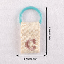 Load image into Gallery viewer, Macaron Color 26 English Letter Hanger with DIY Initial Name Keychain Luggage Bag Pendant