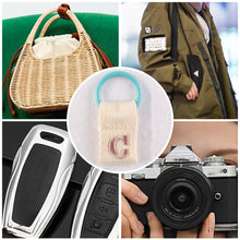 Load image into Gallery viewer, Macaron Color 26 English Letter Hanger with DIY Initial Name Keychain Luggage Bag Pendant