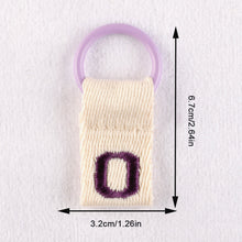 Load image into Gallery viewer, Macaron Color 26 English Letter Hanger with DIY Initial Name Keychain Luggage Bag Pendant