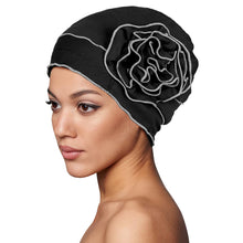 Load image into Gallery viewer, Flower Hat Elegant and Charming Ladies' Large Flower Headscarf Hat Elastic Chemotherapy Hat