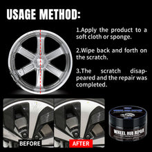 Load image into Gallery viewer, 80g Automobile Wheel Hub Scratch Rims Repair Wax Tire Detail Repair Deep Conditioning Care Accessories