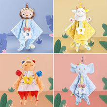 Load image into Gallery viewer, Baby Plush Toys Towel Appease Doll Teether Cartoon Bunny Bear Elephant Soft Blanket Stuffed Sleep Toy Soothe Toddler Baby Toys