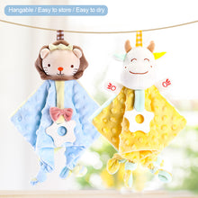 Load image into Gallery viewer, Baby Plush Toys Towel Appease Doll Teether Cartoon Bunny Bear Elephant Soft Blanket Stuffed Sleep Toy Soothe Toddler Baby Toys