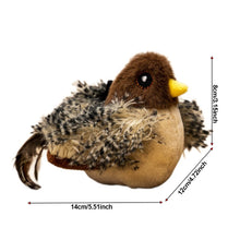 Load image into Gallery viewer, Interactive Cat Toys Flying Bird Cat Toy Flapping Wings Sparrow Toys Vivid Chirping Simulation Bird Interactive Cat Toy