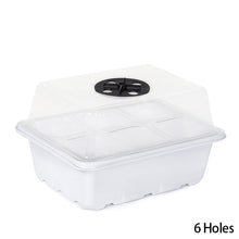 Load image into Gallery viewer, 6/12 Holes Seedlings Trays Seed Starter Tray Adjustable Ventilation Humidity Seedlings Germination Tray For Seeds Growing Starting