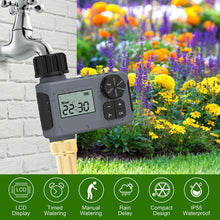 Load image into Gallery viewer, Automatic Water Timer Intelligent Irrigation Watering System Sprinkler Timer Garden Programmer Equipment IPX7 LCD Display