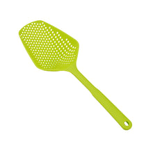 Load image into Gallery viewer, 1Pcs Scoop Colander Kitchen Strainer Scoop Food Drain Shovel Nylon Slotted Skimmer with Handle for Kitchen Cooking Baking Drain