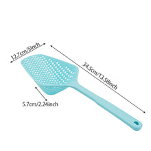 Load image into Gallery viewer, 1Pcs Scoop Colander Kitchen Strainer Scoop Food Drain Shovel Nylon Slotted Skimmer with Handle for Kitchen Cooking Baking Drain