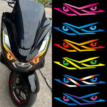 Load image into Gallery viewer, Pair Motorcycle Headlight Stickers Moto Head Light Eyes Tint Decorative Accessories Transparent Decals For Honda PCX160 PCX 160